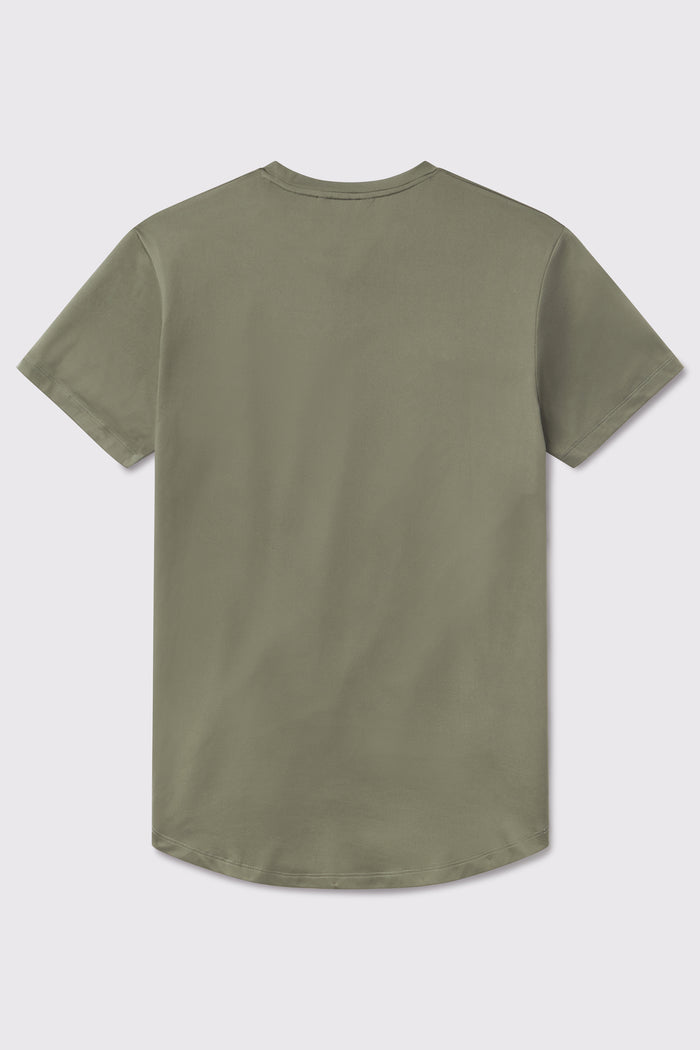 Fitted Drop Hem - Sage - photo from back flat lay #color_sage