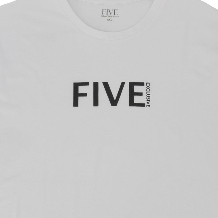 חולצת לייקרה לבנה Five מידות גדולות גברים