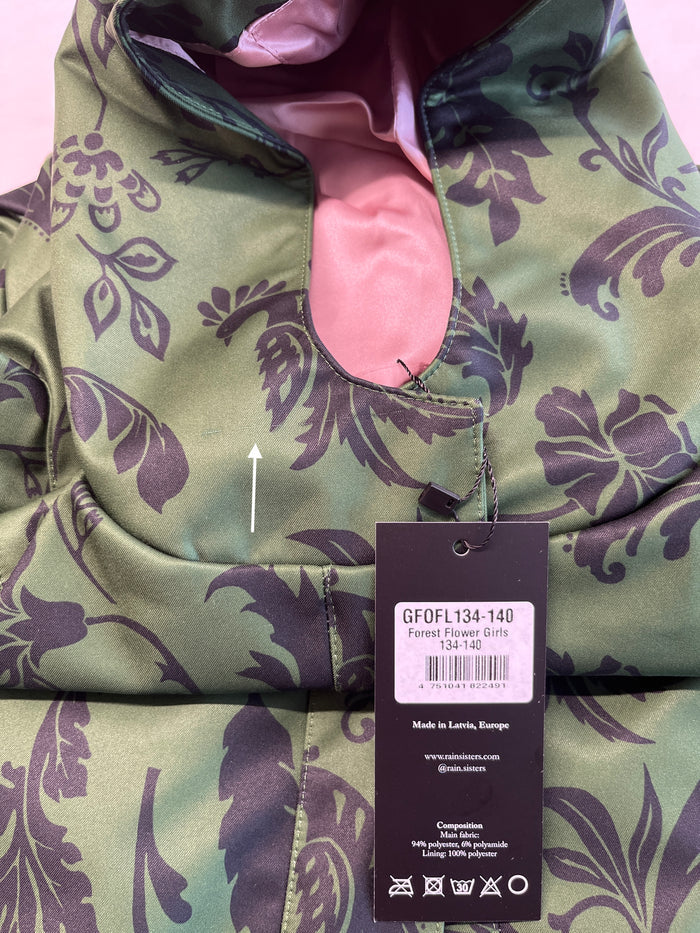 'Forest Flower' girls coat in size 134/140 (with imperfection)