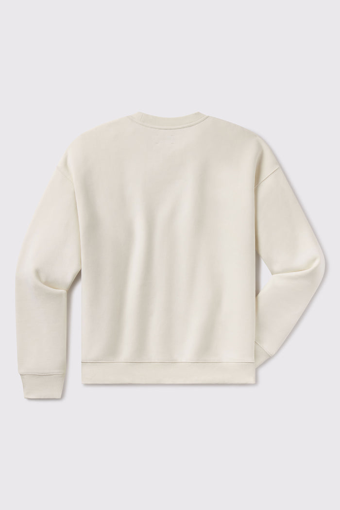 Foundation Crewneck - Drift- photo from back flat lay #color_drift