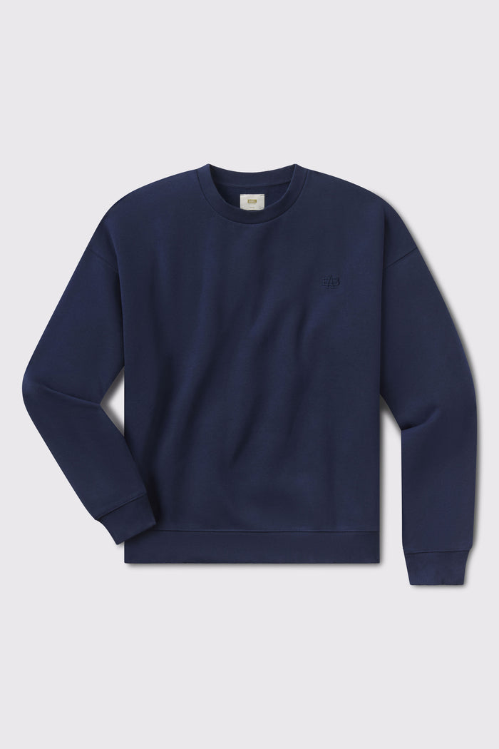 Foundation Crewneck - Abyss - photo from front flat lay #color_abyss