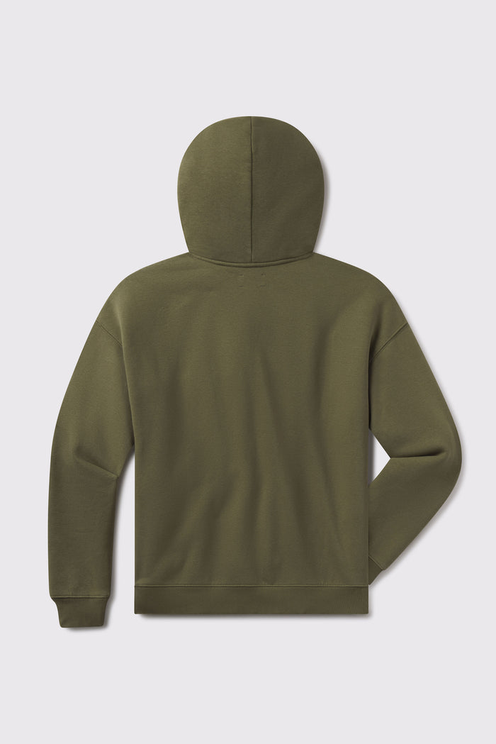 Foundation Hoodie - Fatigue - photo from back flat lay #color_fatigue