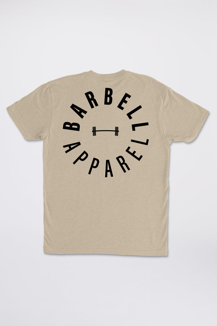 Full Circle Tee - Tan - photo from back flat lay #color_tan