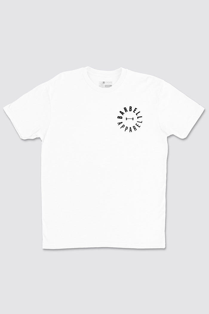 Full Circle Tee - White - photo from front flat lay #color_white