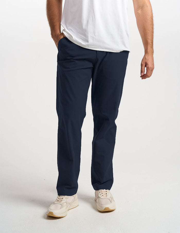 GHØST CHINOS - Signal Navy - Classic Fit (The Laminar Flows)