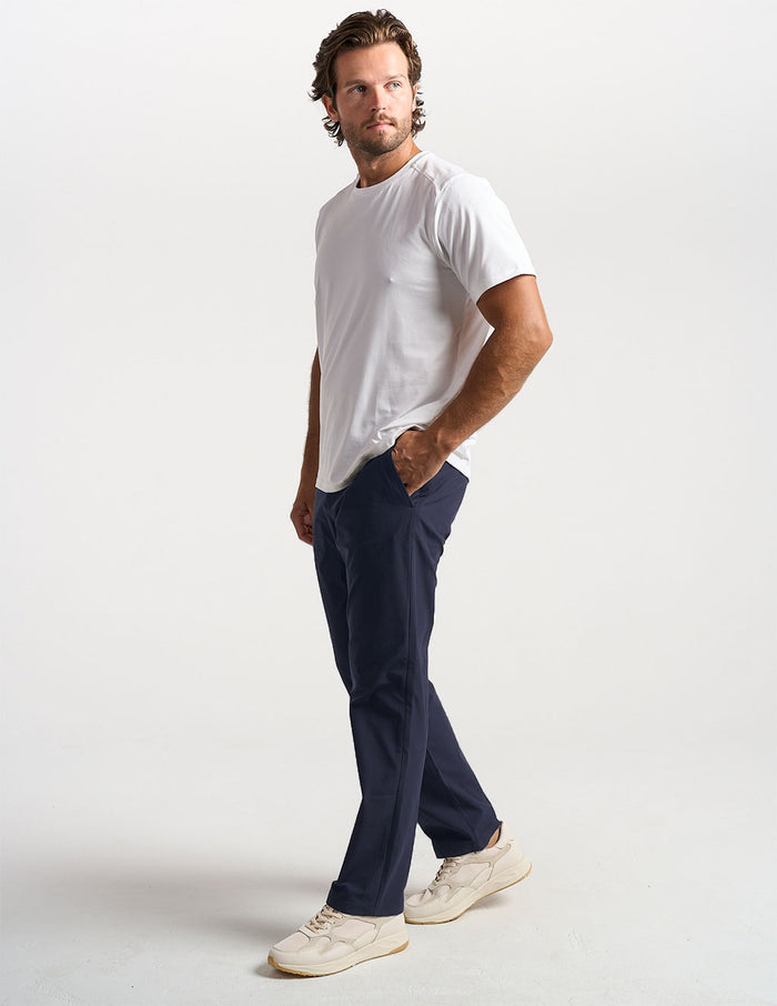 GHØST CHINOS - Signal Navy - Classic Fit (The Laminar Flows)