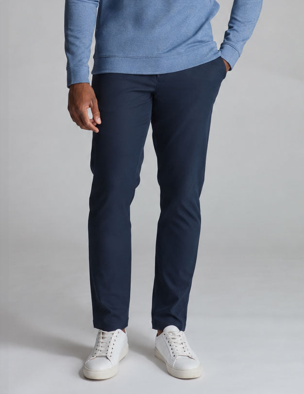 GHØST CHINOS - Signal Navy - Slim Fit (The Laminar Flows)