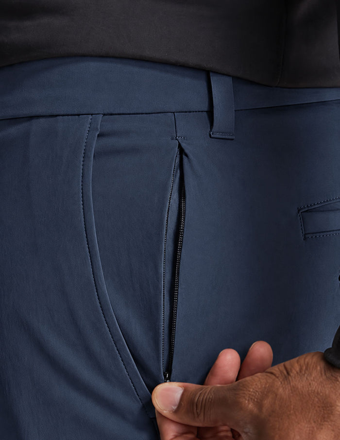 GHØST CHINOS - Signal Navy - Slim Fit (The Laminar Flows)