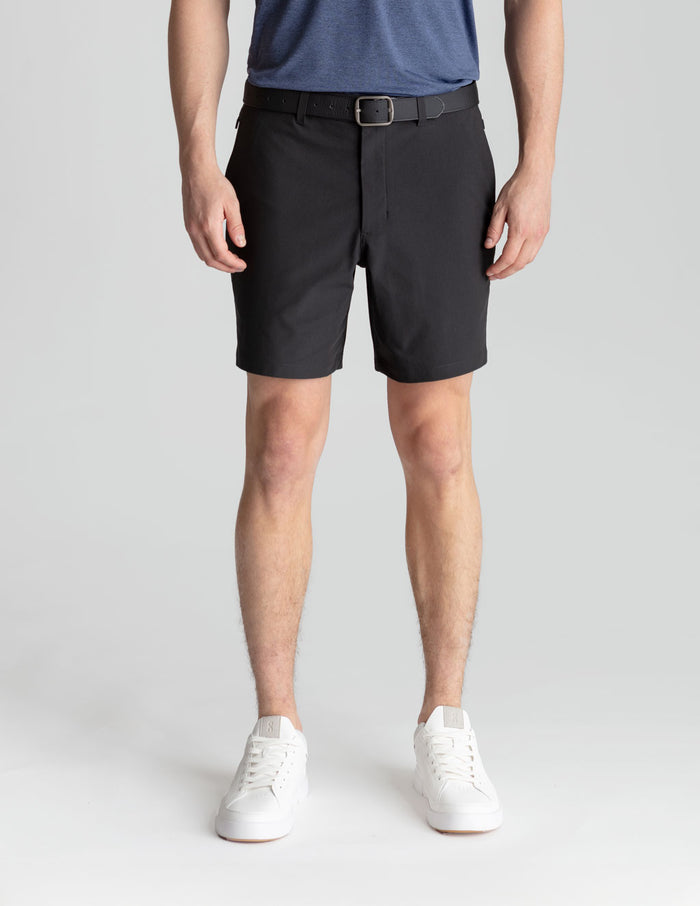 Golf Shorts - Mach Black (The Bethpage Slacks)