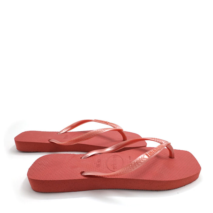כפכף הוואינס סלים סקוואר Havaianas חום-חימר