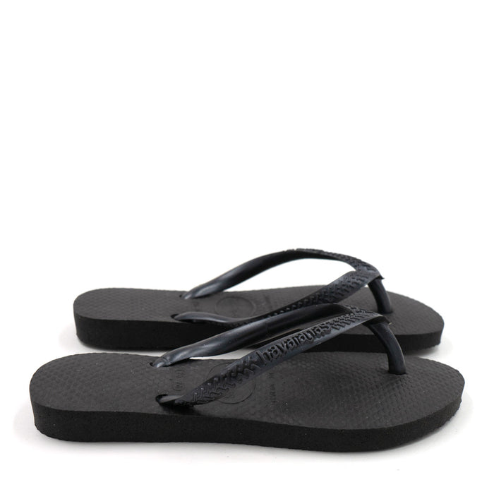כפכף הוואינס סלים שחור Havaianas מידות ילדים