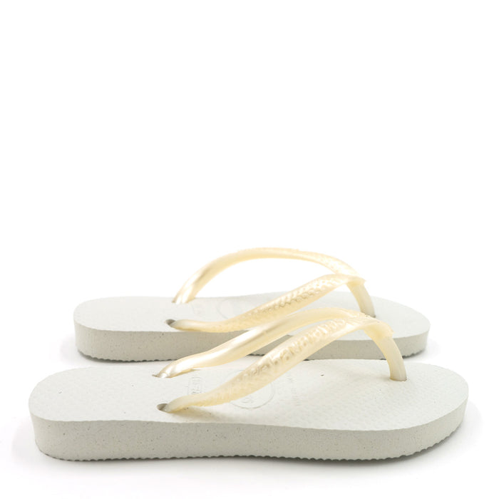 כפכף הוואינס סלים לבן Havaianas מידות ילדים