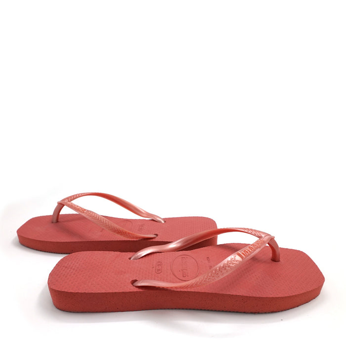 כפכף הוואינס סלים סקוואר Havaianas חום-חימר