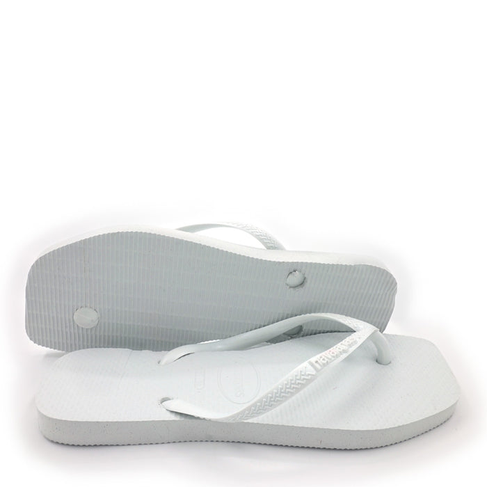 כפכף הוואינס סלים סקוואר Havaianas לבן