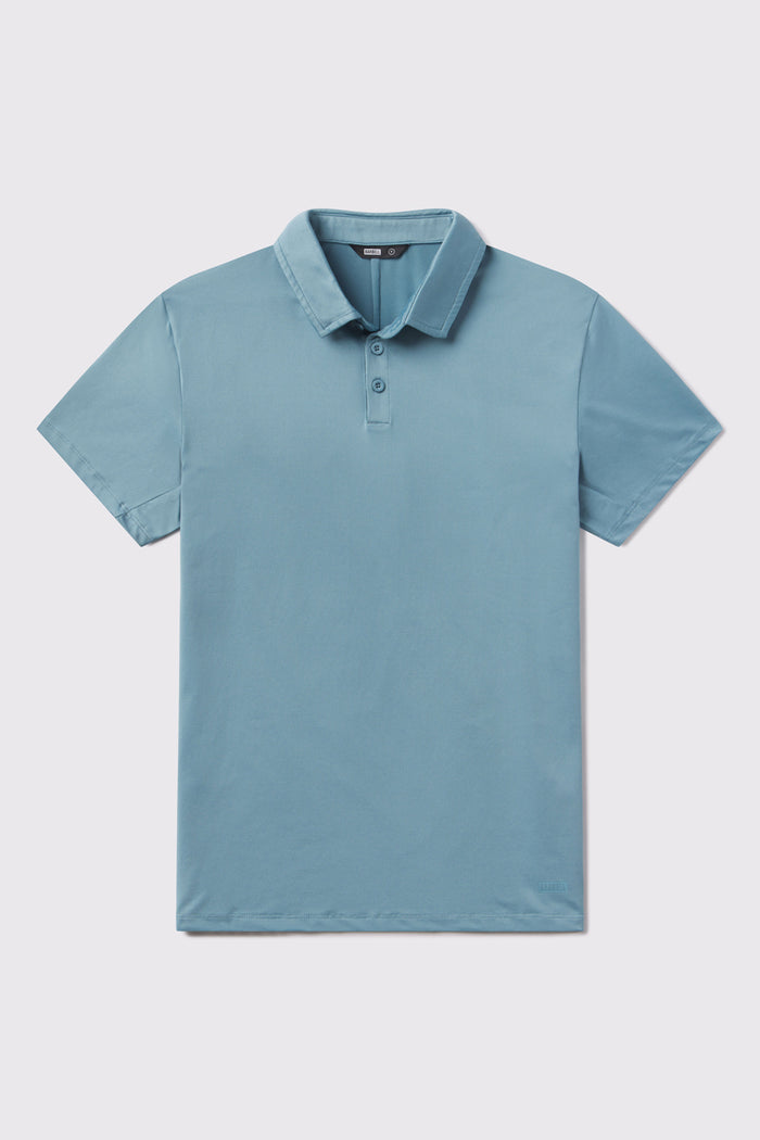 Havok Polo -Pacific Blue- photo from front flat lay #color_pacific-blue