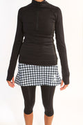 heartstooth capri skirt with black half zip