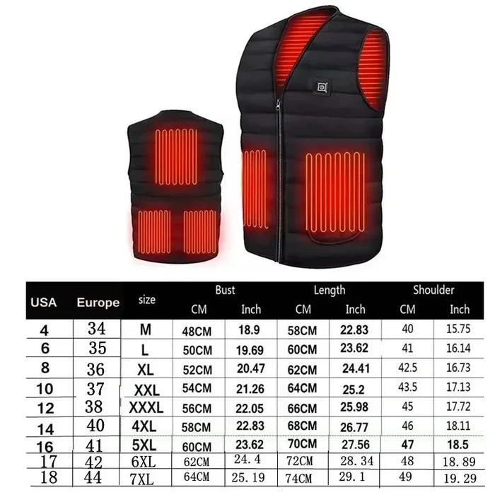 Heated Cotton Winter Vest