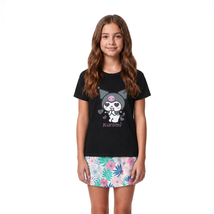 חולצת קורומי Hello Kitty עם אפליקציית ניטים