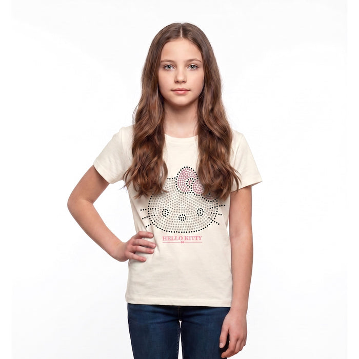 חולצת Hello Kitty עם אפליקציית ניטים