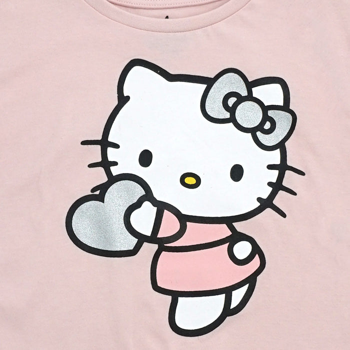 חליפת טייץ וחולצה קשורה Hello Kitty