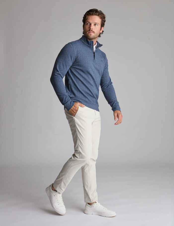 Herringbone Quarter Zip - Navy Blazer (The Hooligan Loki)