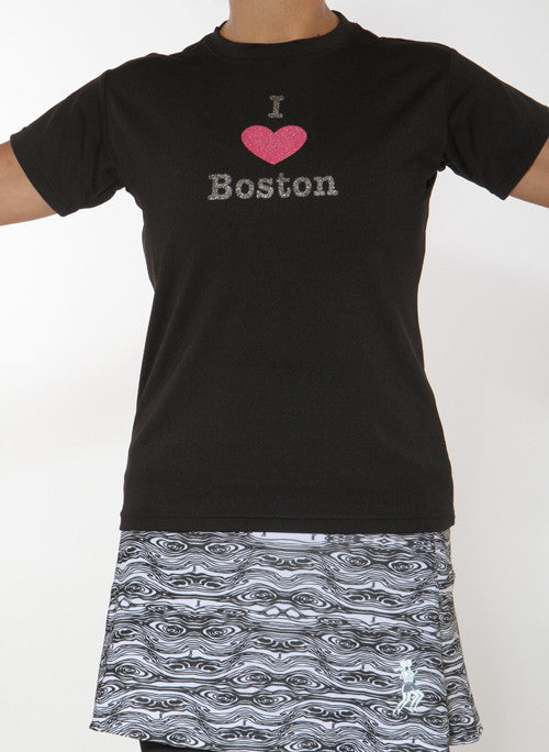 I heart boston mesh performance tee