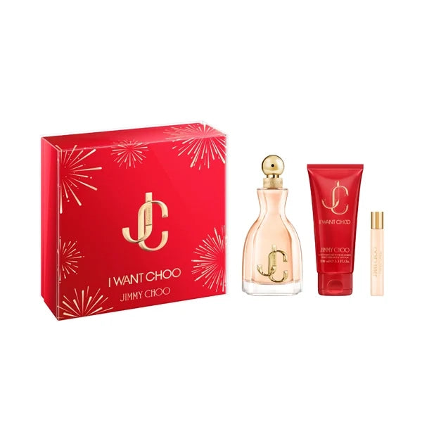 Jimmy Choo I want Choo Gift Set Eau de Parfum 100ml+ Body Lotion 100ml+ Eau de Parfum 7.5ml
