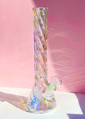 iridescent swirl beaker bong