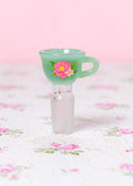 JADE FLORAL TEACUP BOWL