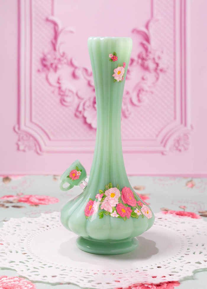 JADE FLORAL TEACUP BOWL