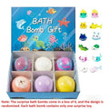 Kids Bath Bomb Gift Set with Surprise Ocean Toys