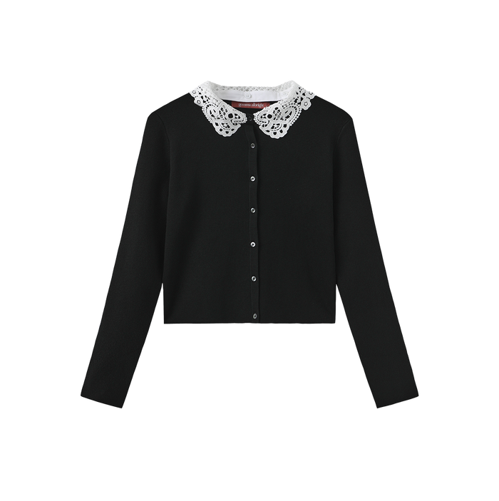 Lace Collar Cardigan