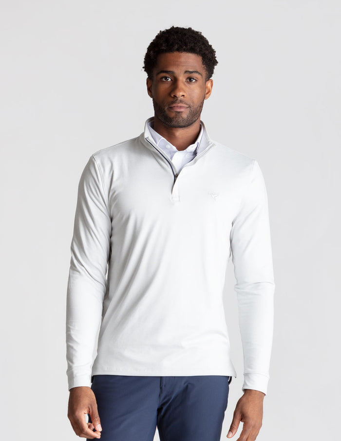 Last Layer Lined Q-Zip - Cannon Smoke Heather (The Alamo)