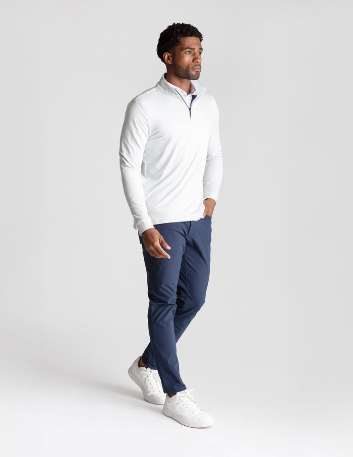 Last Layer Lined Q-Zip - Cannon Smoke Heather (The Alamo)