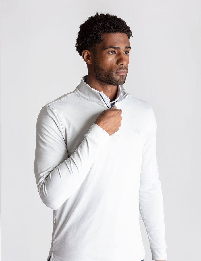 Last Layer Lined Q-Zip - Cannon Smoke Heather (The Alamo)