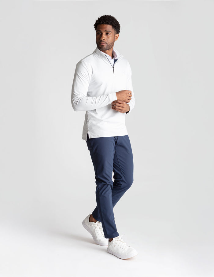 Last Layer Lined Q-Zip - Cannon Smoke Heather (The Alamo)
