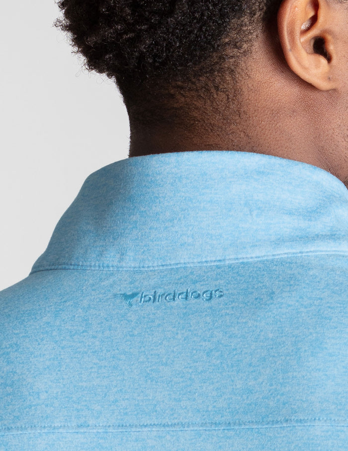 Last Layer Lined Q-Zip - Carolina Blue Heather (The Roadie)