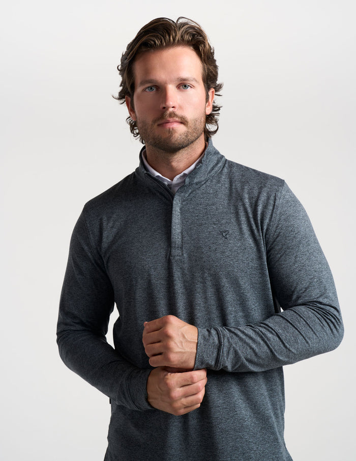 Last Layer Lined Q-Zip - Cold Ash Heather (The Last Drag)