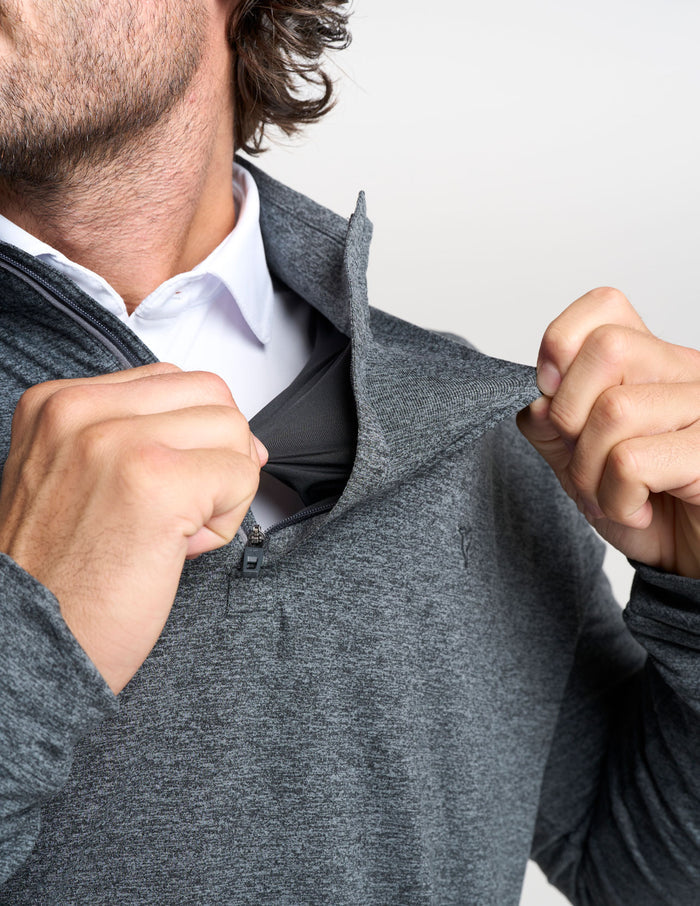 Last Layer Lined Q-Zip - Cold Ash Heather (The Last Drag)