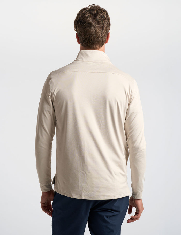 Last Layer Lined Q-Zip - Frontier Beige Heather (The Geronimo)