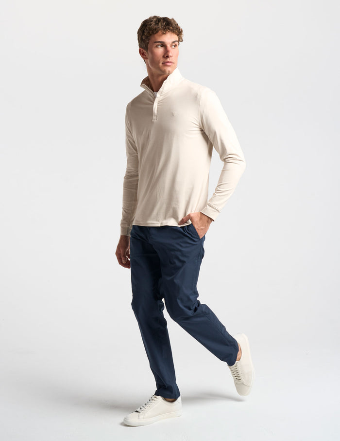 Last Layer Lined Q-Zip - Frontier Beige Heather (The Geronimo)