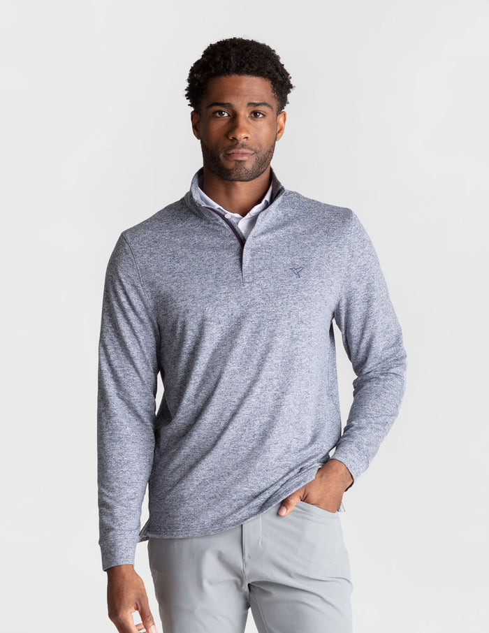 Last Layer Lined Q-Zip - Midnight Static Heather (The Last Guy Up)