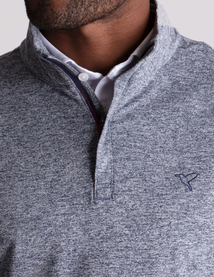 Last Layer Lined Q-Zip - Midnight Static Heather (The Last Guy Up)