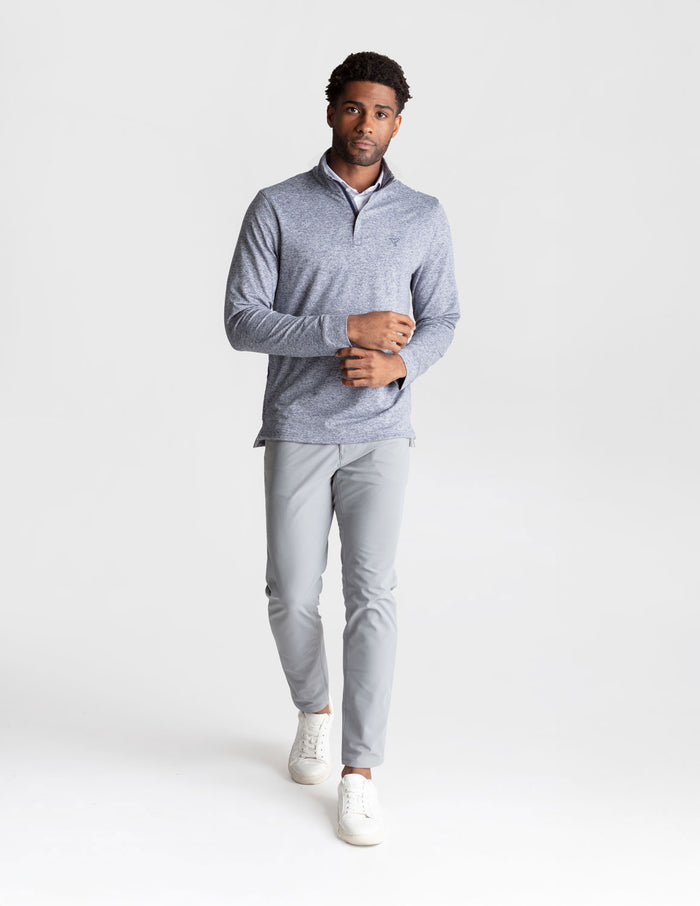 Last Layer Lined Q-Zip - Midnight Static Heather (The Last Guy Up)