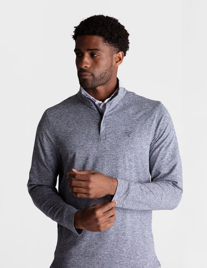 Last Layer Lined Q-Zip - Midnight Static Heather (The Last Guy Up)