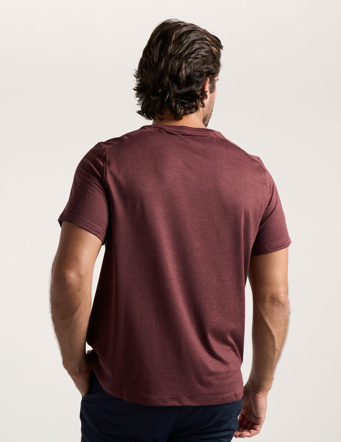 Last Layer Tee - Maroon Heather (The Oklahoma Drill)
