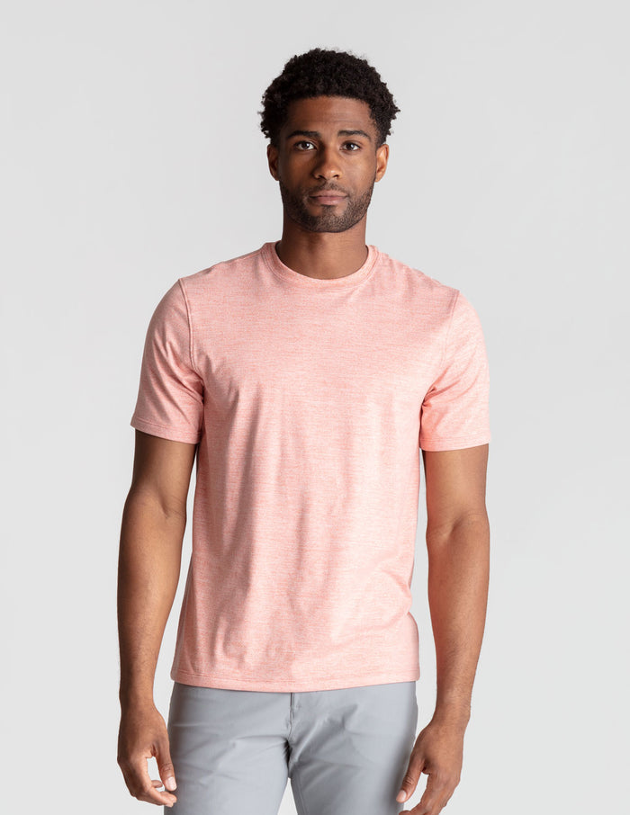Last Layer Tee - Peach Please Heather (The Hold The Line)