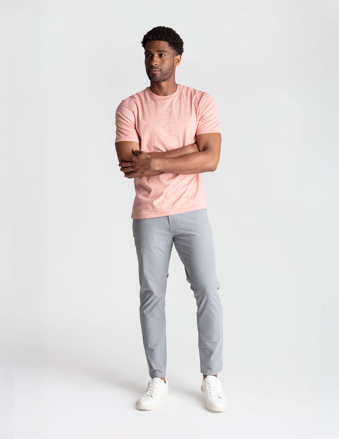 Last Layer Tee - Peach Please Heather (The Hold The Line)