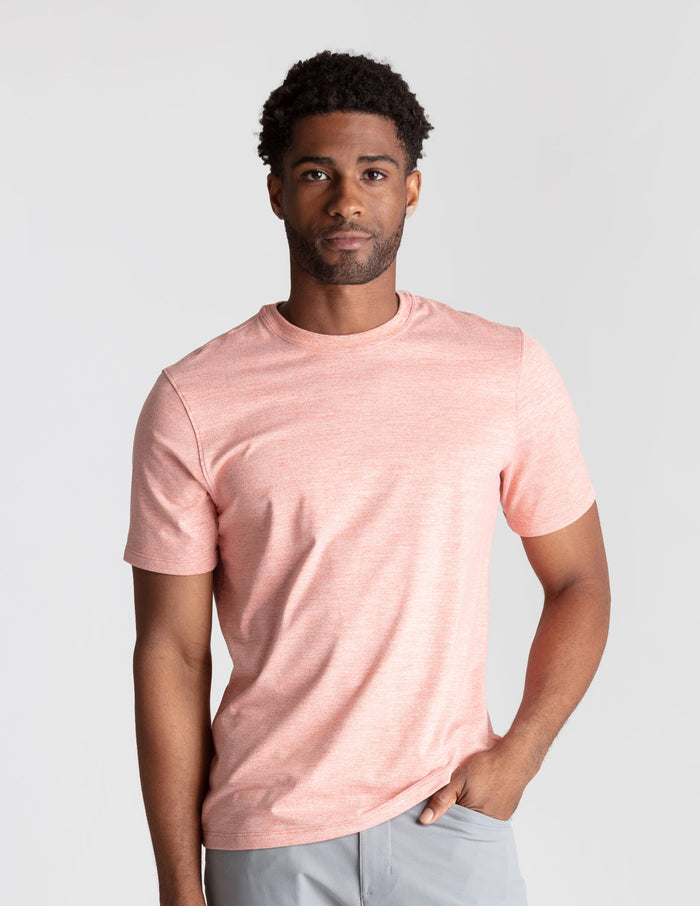 Last Layer Tee - Peach Please Heather (The Hold The Line)