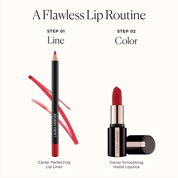Laura Mercier - Caviar Smoothing Matte Lipstick-136 Chantilly Lace#Shade_136 Chantilly Lace